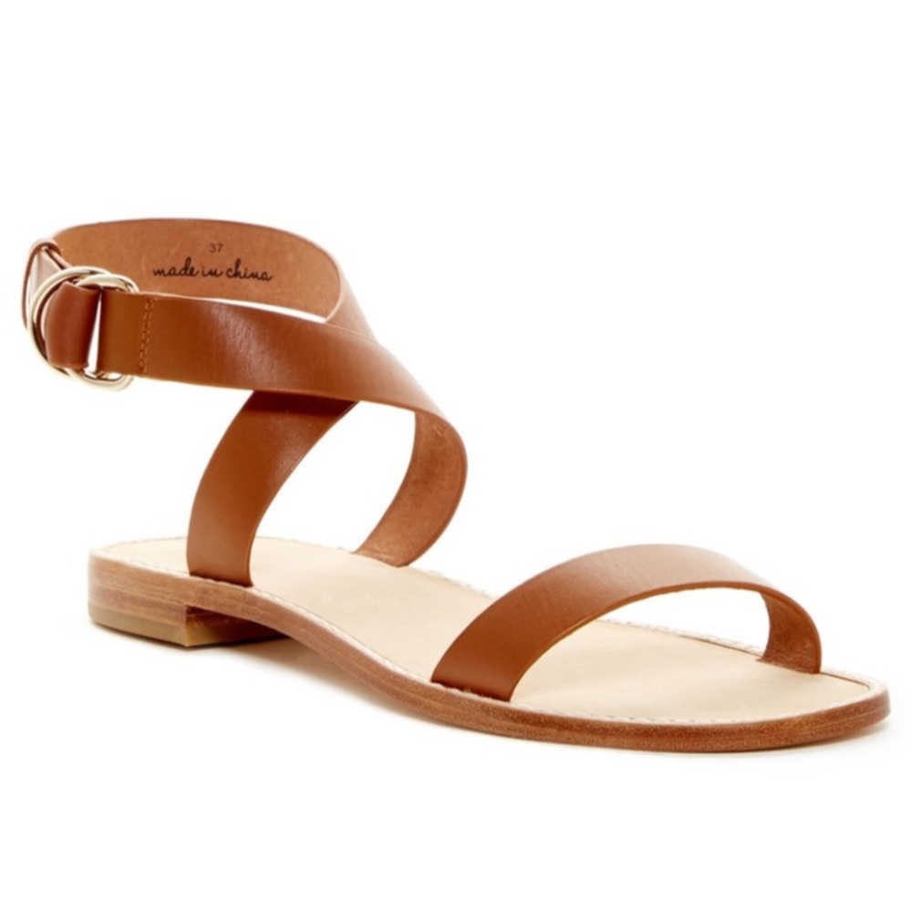 Joie Kaden crisscross flat sandals cuioi color
